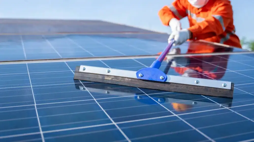 Professional solar panel maintenance and cleaning